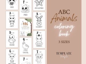 ABC Animals Coloring Book