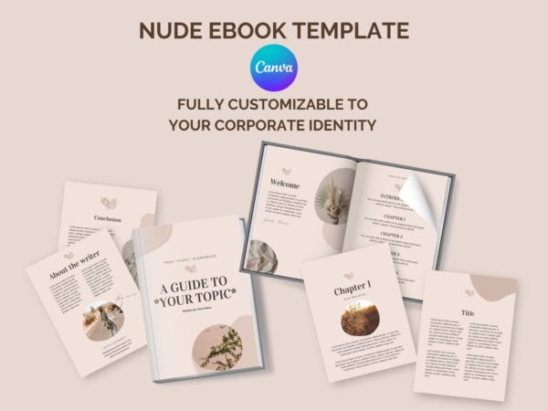 Ebook Nude Template Canva