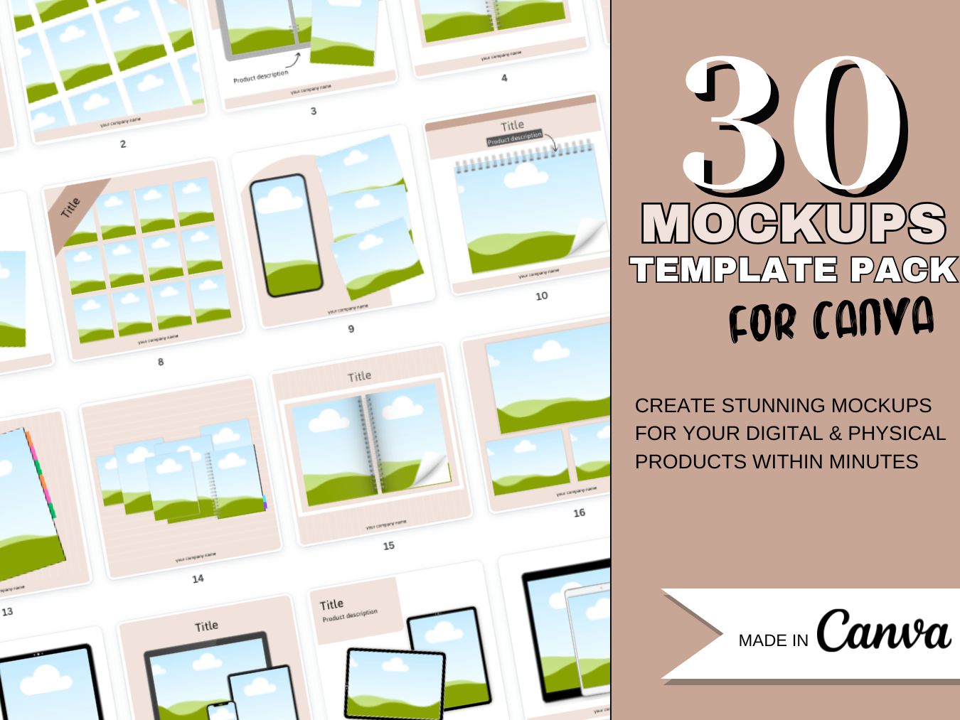 Mockups Template Pack Canva
