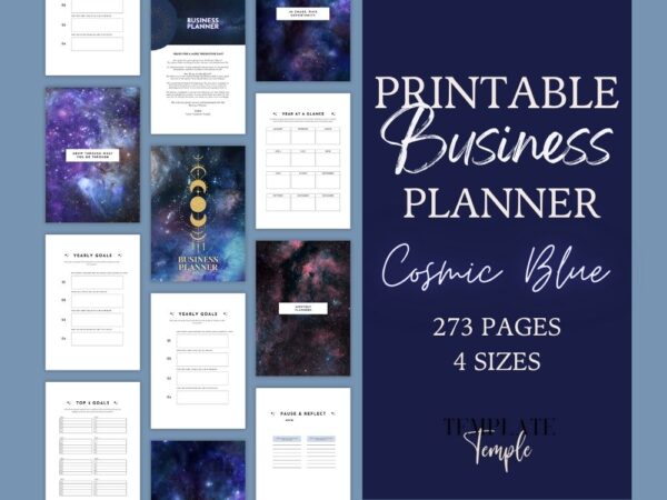 Business Printable Cosmic Blu