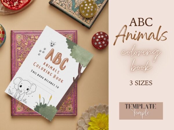 ABC Animals Coloring Book