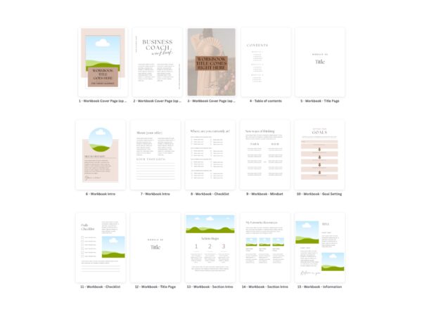 Workbook Template Canva
