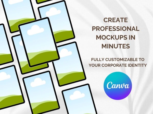ebook mockup templates for Canva