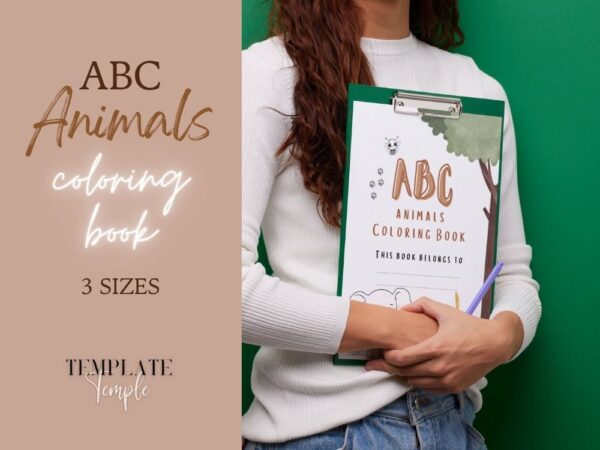 ABC Animals Coloring Book