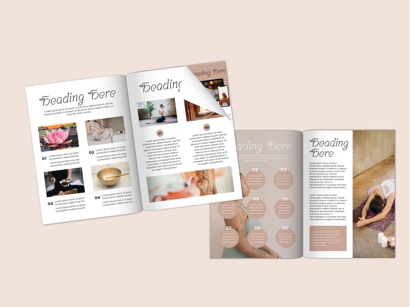 Meditation eBook Workbook planner Template Canva