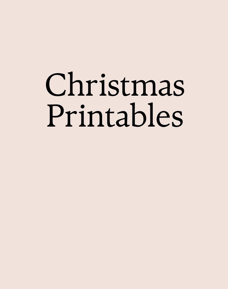 Christmas Printables